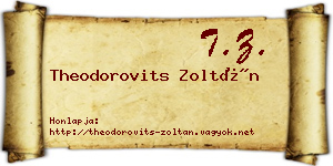 Theodorovits Zoltán névjegykártya