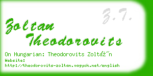 zoltan theodorovits business card